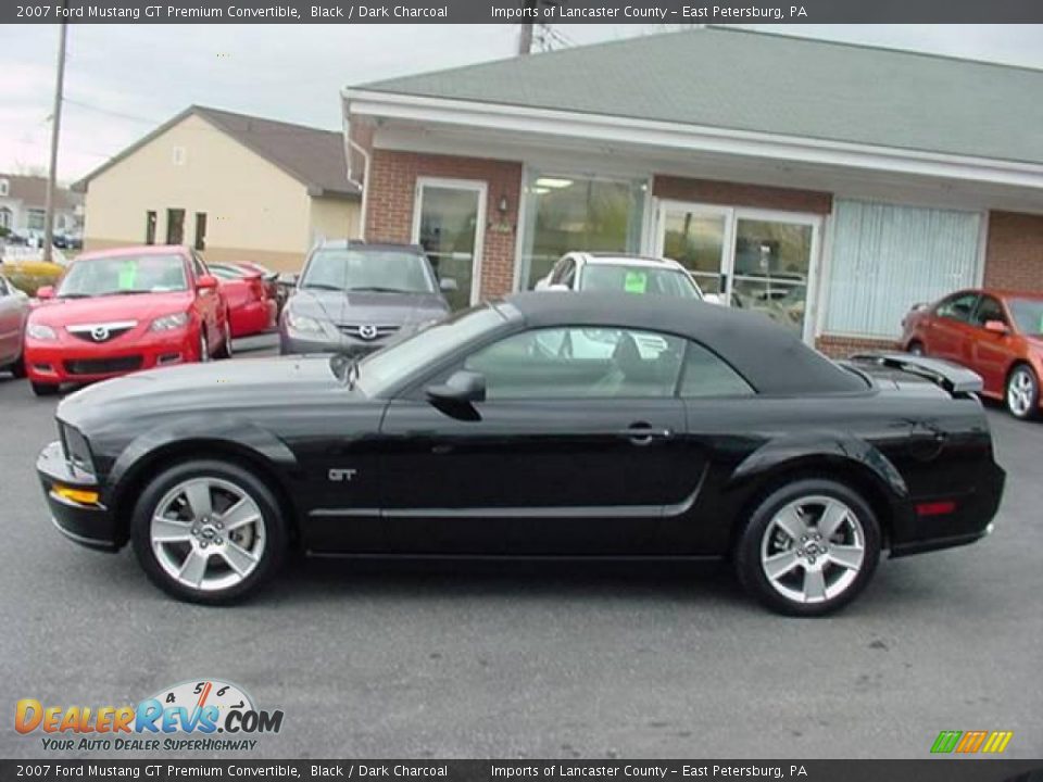 2007 Ford Mustang GT Premium Convertible Black / Dark Charcoal Photo #6