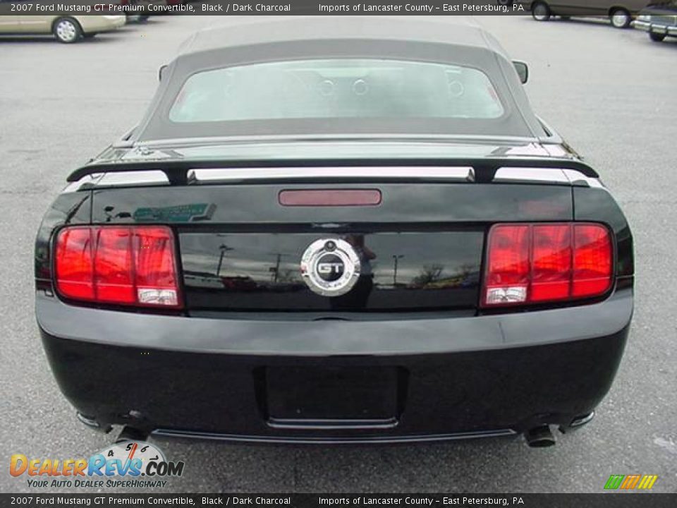 2007 Ford Mustang GT Premium Convertible Black / Dark Charcoal Photo #7