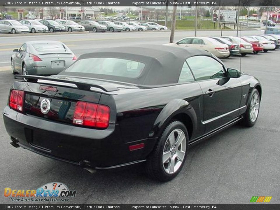 2007 Ford Mustang GT Premium Convertible Black / Dark Charcoal Photo #8