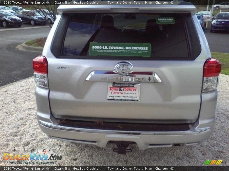 2010 Toyota 4Runner Limited 4x4 Classic Silver Metallic / Graphite Photo #5