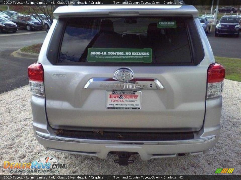 2010 Toyota 4Runner Limited 4x4 Classic Silver Metallic / Graphite Photo #6