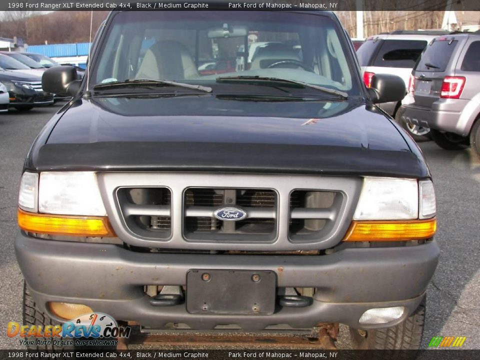 1998 Ford Ranger XLT Extended Cab 4x4 Black / Medium Graphite Photo #16