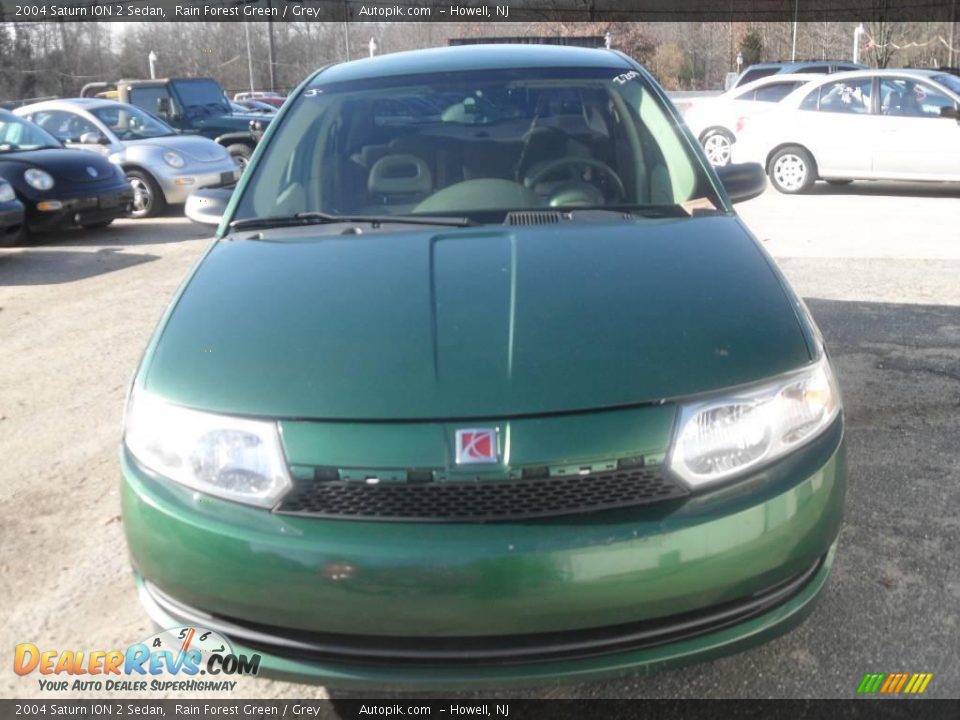 2004 Saturn ION 2 Sedan Rain Forest Green / Grey Photo #1