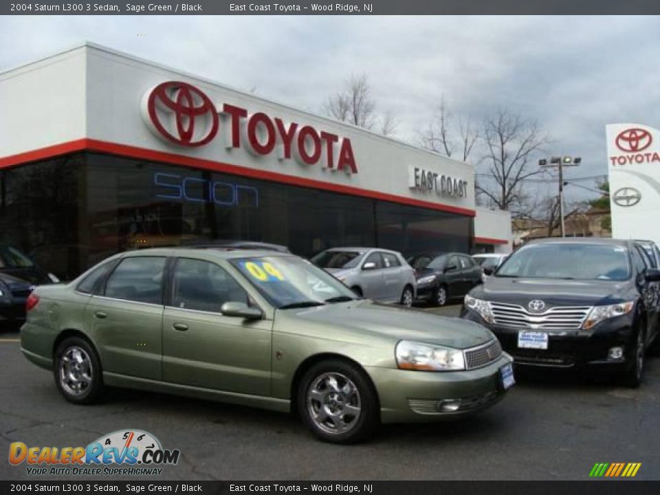 2004 Saturn L300 3 Sedan Sage Green / Black Photo #1