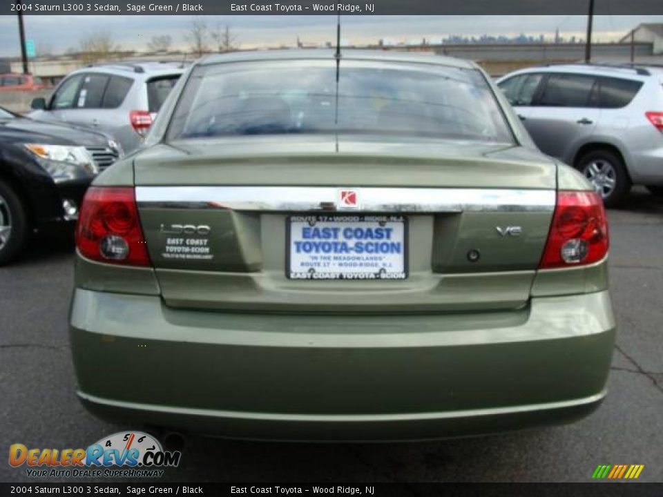 2004 Saturn L300 3 Sedan Sage Green / Black Photo #4
