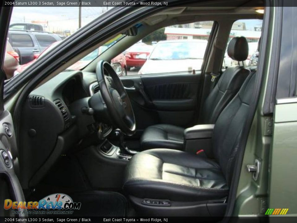 2004 Saturn L300 3 Sedan Sage Green / Black Photo #7