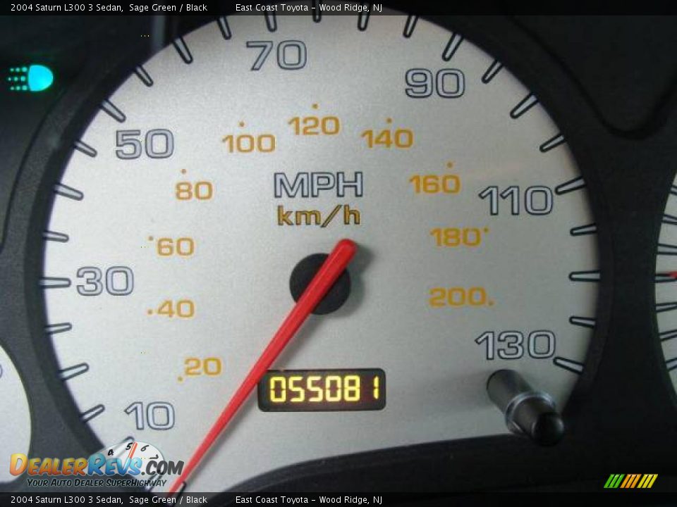 2004 Saturn L300 3 Sedan Sage Green / Black Photo #10