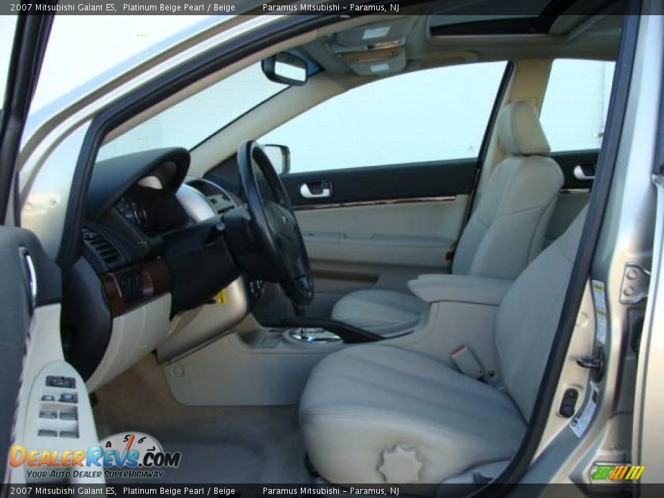 2007 Mitsubishi Galant ES Platinum Beige Pearl / Beige Photo #9