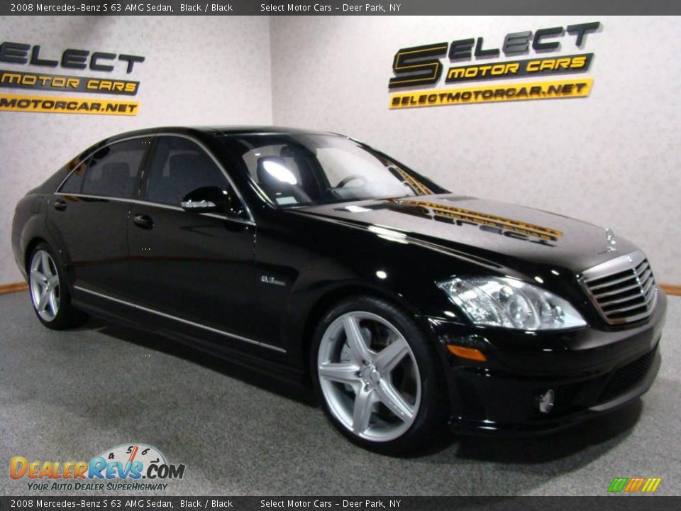 2008 Mercedes-Benz S 63 AMG Sedan Black / Black Photo #3