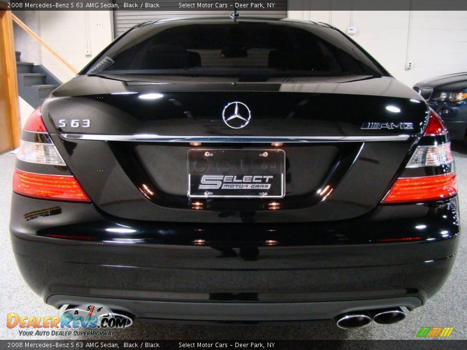 2008 Mercedes-Benz S 63 AMG Sedan Black / Black Photo #5