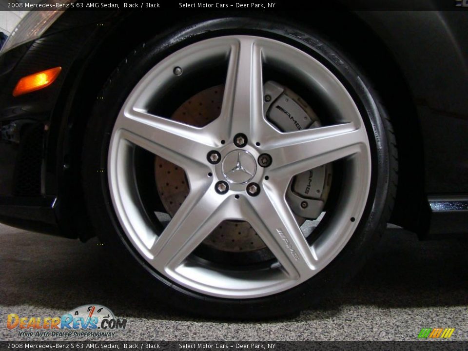 2008 Mercedes-Benz S 63 AMG Sedan Black / Black Photo #6