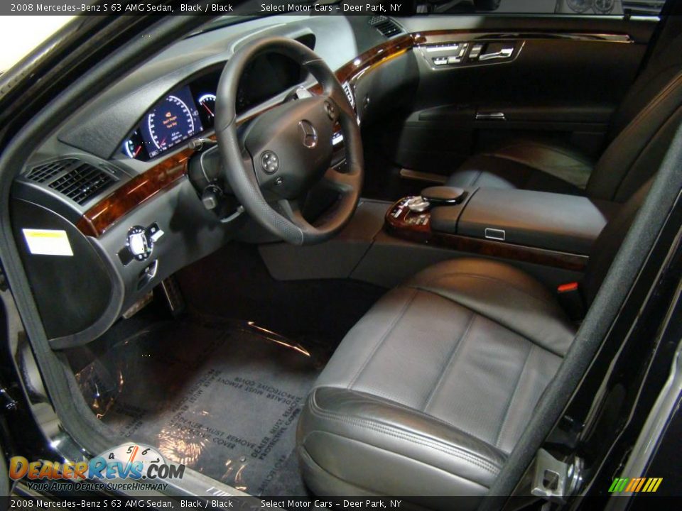2008 Mercedes-Benz S 63 AMG Sedan Black / Black Photo #8