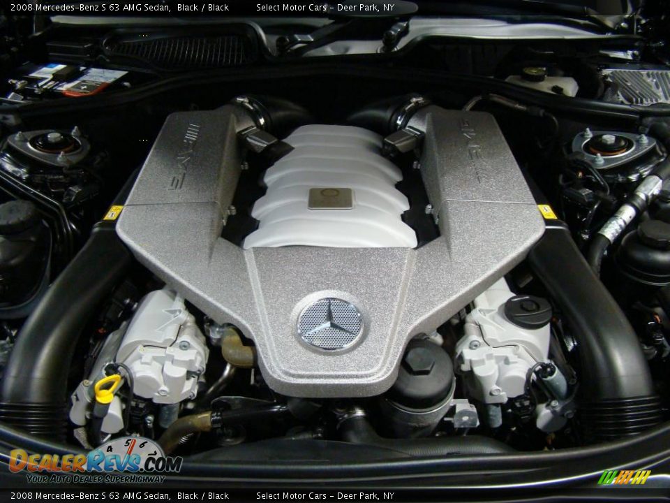 2008 Mercedes-Benz S 63 AMG Sedan Black / Black Photo #15