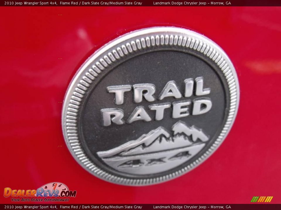 2010 Jeep Wrangler Sport 4x4 Flame Red / Dark Slate Gray/Medium Slate Gray Photo #6