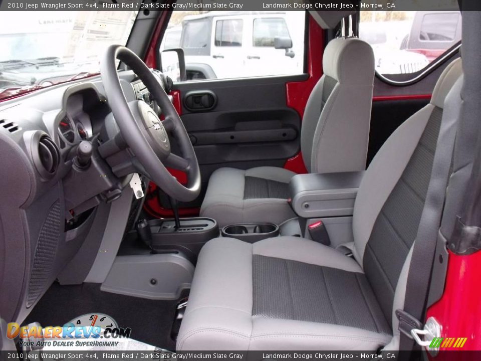 2010 Jeep Wrangler Sport 4x4 Flame Red / Dark Slate Gray/Medium Slate Gray Photo #7