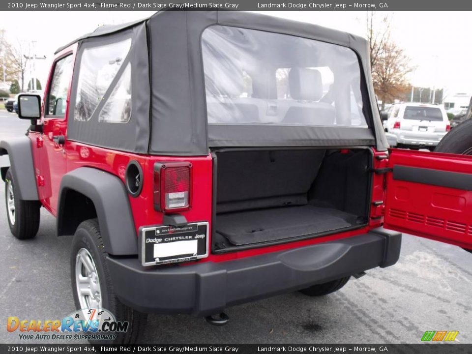 2010 Jeep Wrangler Sport 4x4 Flame Red / Dark Slate Gray/Medium Slate Gray Photo #8