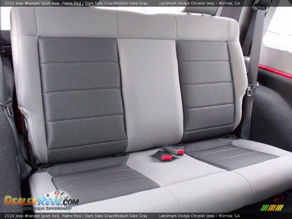 2010 Jeep Wrangler Sport 4x4 Flame Red / Dark Slate Gray/Medium Slate Gray Photo #10