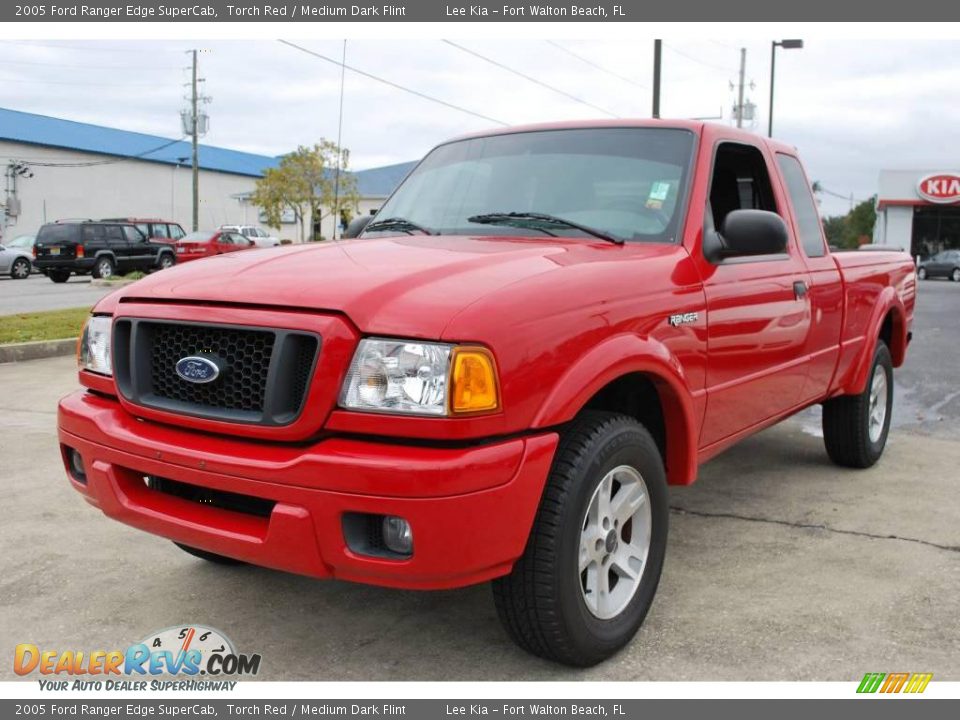 2005 Ford Ranger Edge SuperCab Torch Red / Medium Dark Flint Photo #1