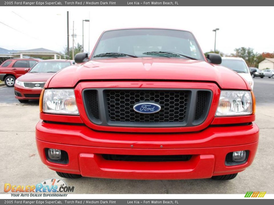 2005 Ford Ranger Edge SuperCab Torch Red / Medium Dark Flint Photo #8