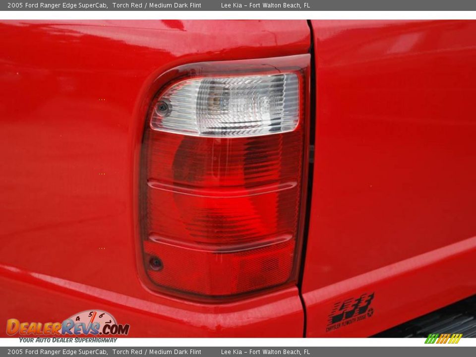 2005 Ford Ranger Edge SuperCab Torch Red / Medium Dark Flint Photo #10