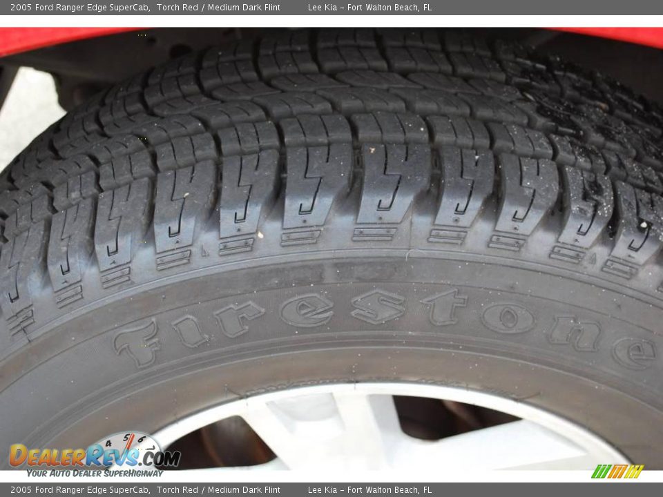 2005 Ford Ranger Edge SuperCab Torch Red / Medium Dark Flint Photo #12