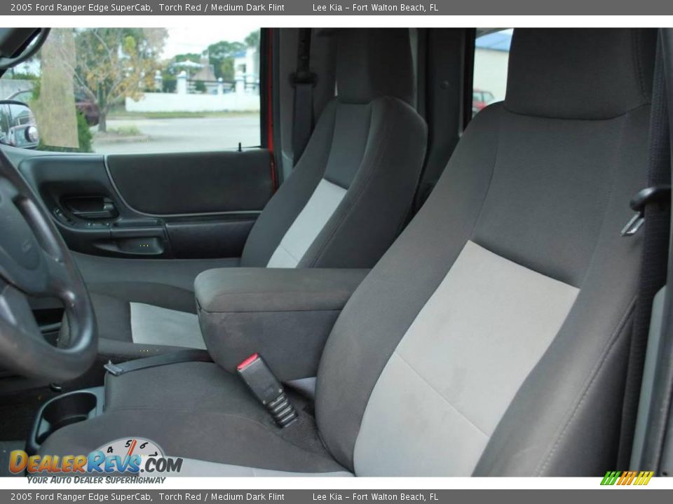 2005 Ford Ranger Edge SuperCab Torch Red / Medium Dark Flint Photo #14