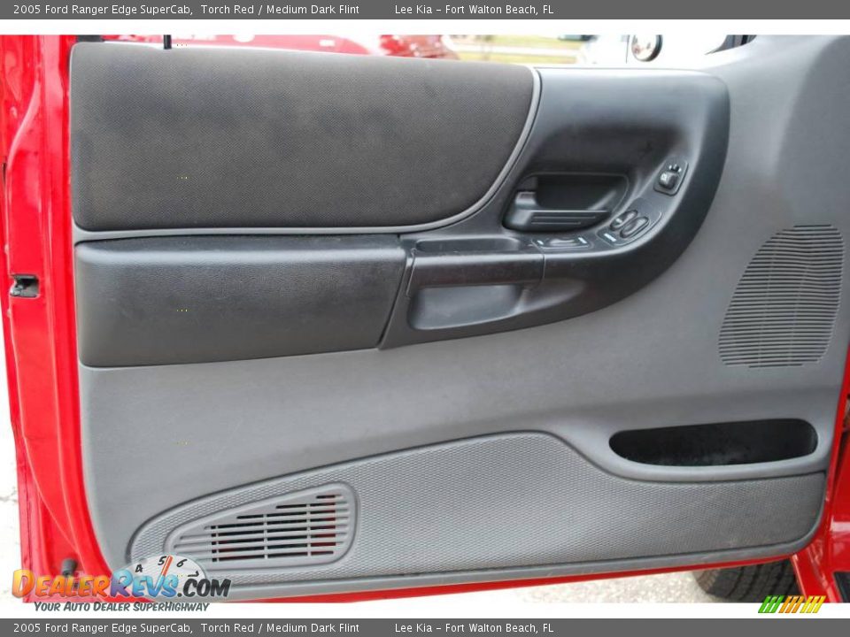 2005 Ford Ranger Edge SuperCab Torch Red / Medium Dark Flint Photo #17