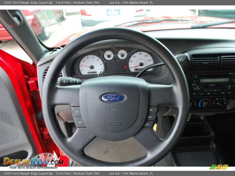 2005 Ford Ranger Edge SuperCab Torch Red / Medium Dark Flint Photo #19