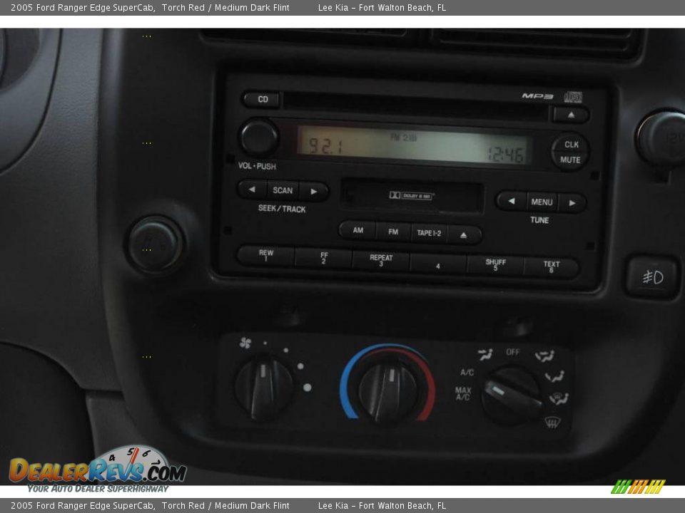 2005 Ford Ranger Edge SuperCab Torch Red / Medium Dark Flint Photo #20