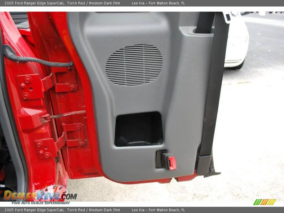 2005 Ford Ranger Edge SuperCab Torch Red / Medium Dark Flint Photo #24