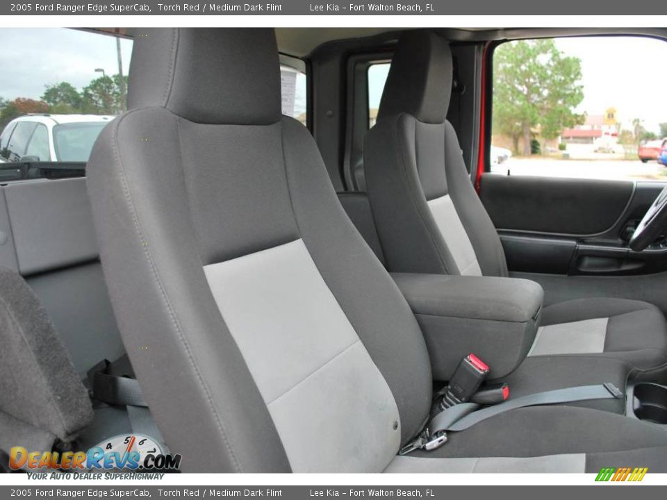 2005 Ford Ranger Edge SuperCab Torch Red / Medium Dark Flint Photo #26