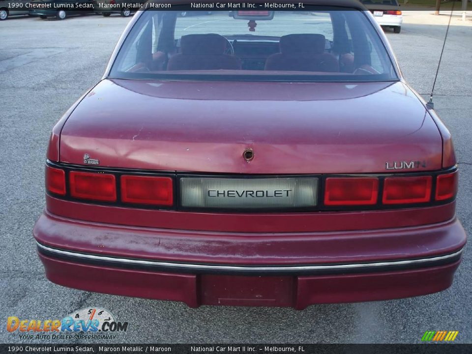 1990 Chevrolet Lumina Sedan Maroon Metallic / Maroon Photo #5