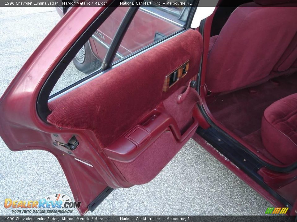 1990 Chevrolet Lumina Sedan Maroon Metallic / Maroon Photo #8