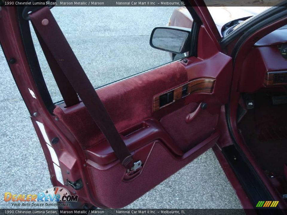 1990 Chevrolet Lumina Sedan Maroon Metallic / Maroon Photo #11