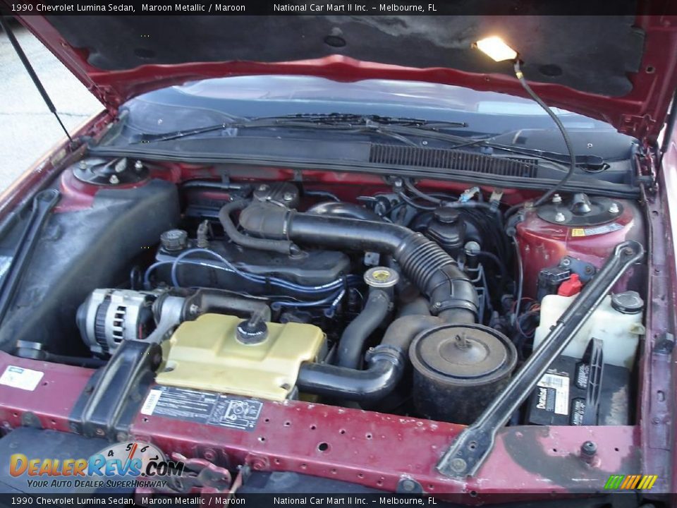 1990 Chevrolet Lumina Sedan Maroon Metallic / Maroon Photo #14