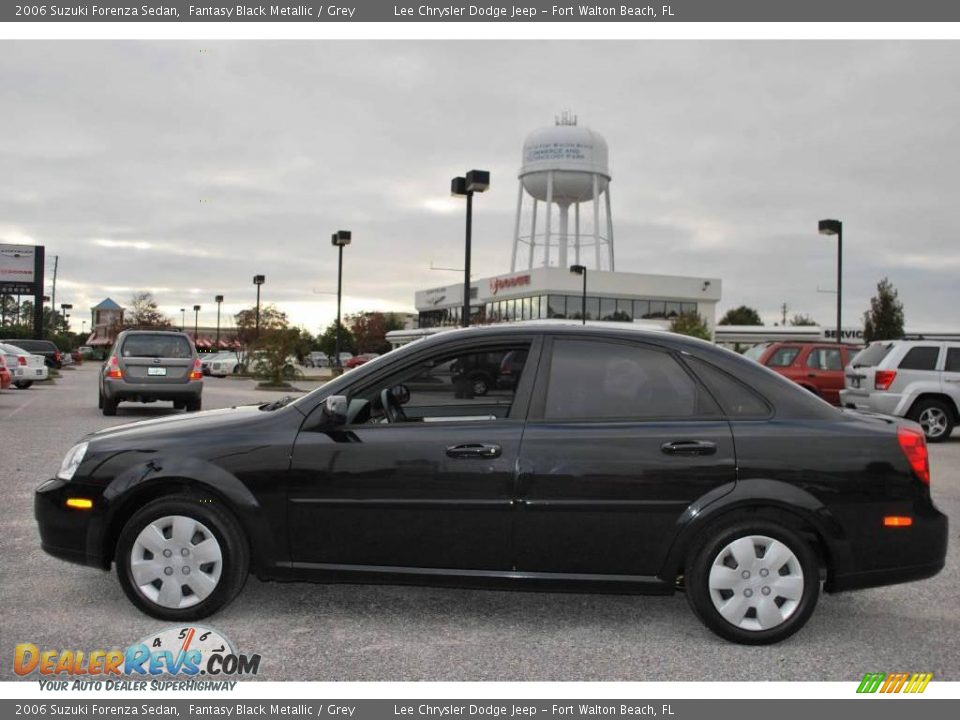 2006 Suzuki Forenza Sedan Fantasy Black Metallic / Grey Photo #2