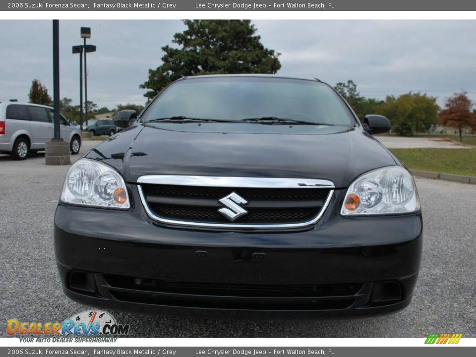 2006 Suzuki Forenza Sedan Fantasy Black Metallic / Grey Photo #8