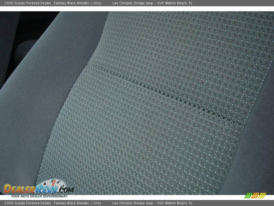 2006 Suzuki Forenza Sedan Fantasy Black Metallic / Grey Photo #15