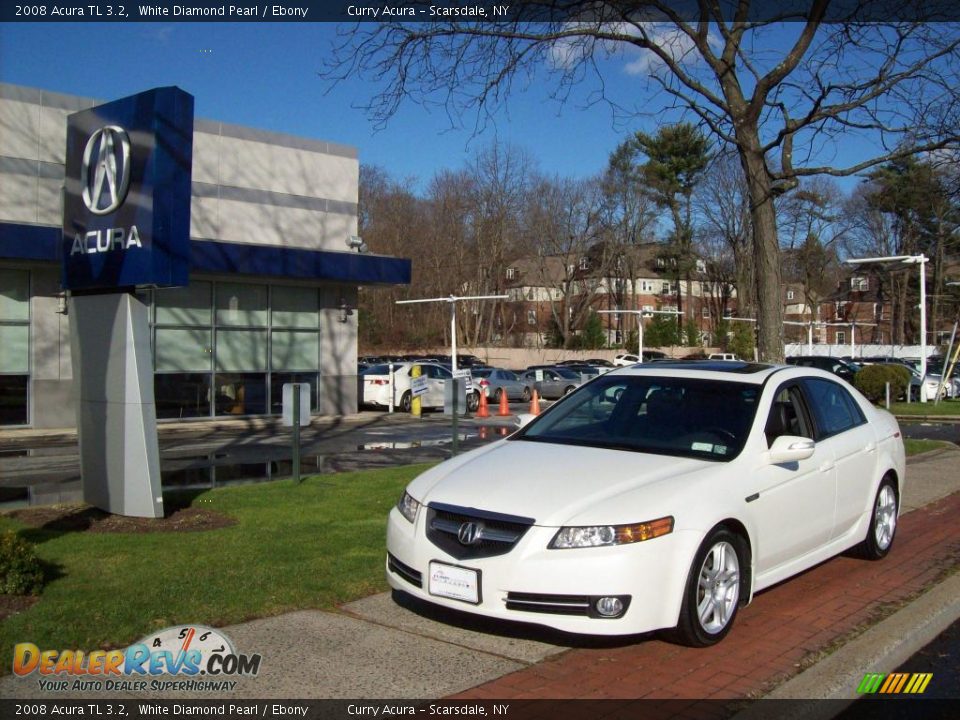 2008 Acura TL 3.2 White Diamond Pearl / Ebony Photo #1