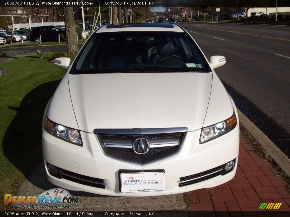 2008 Acura TL 3.2 White Diamond Pearl / Ebony Photo #3