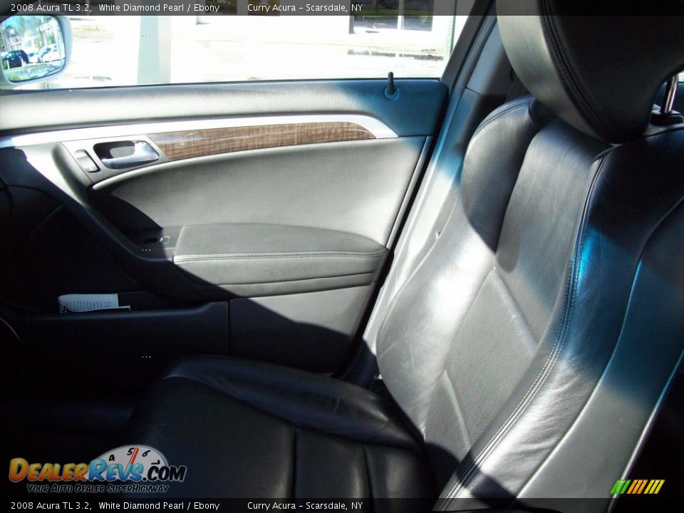 2008 Acura TL 3.2 White Diamond Pearl / Ebony Photo #9
