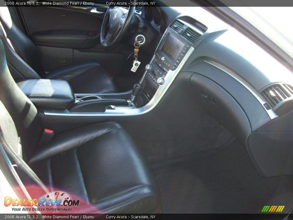 2008 Acura TL 3.2 White Diamond Pearl / Ebony Photo #13