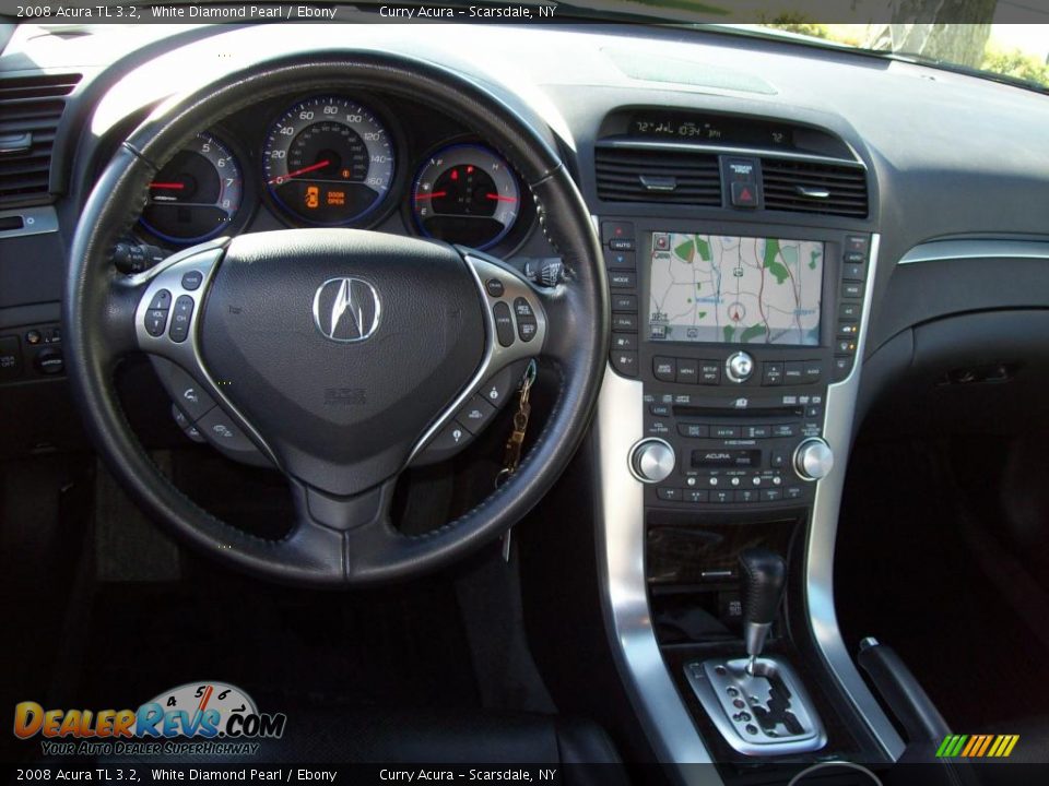 2008 Acura TL 3.2 White Diamond Pearl / Ebony Photo #14