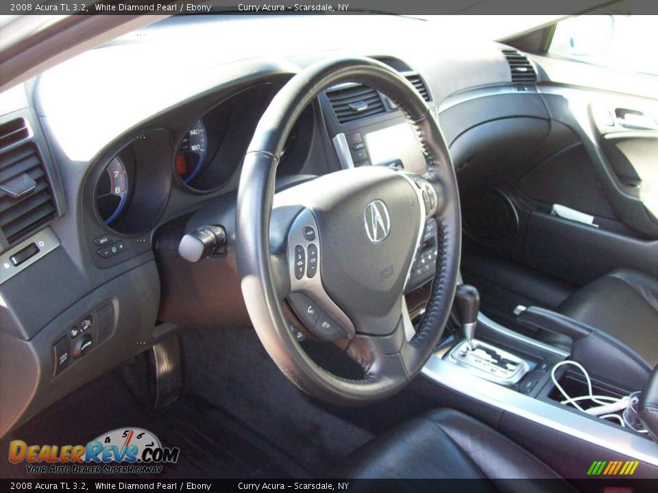 2008 Acura TL 3.2 White Diamond Pearl / Ebony Photo #15