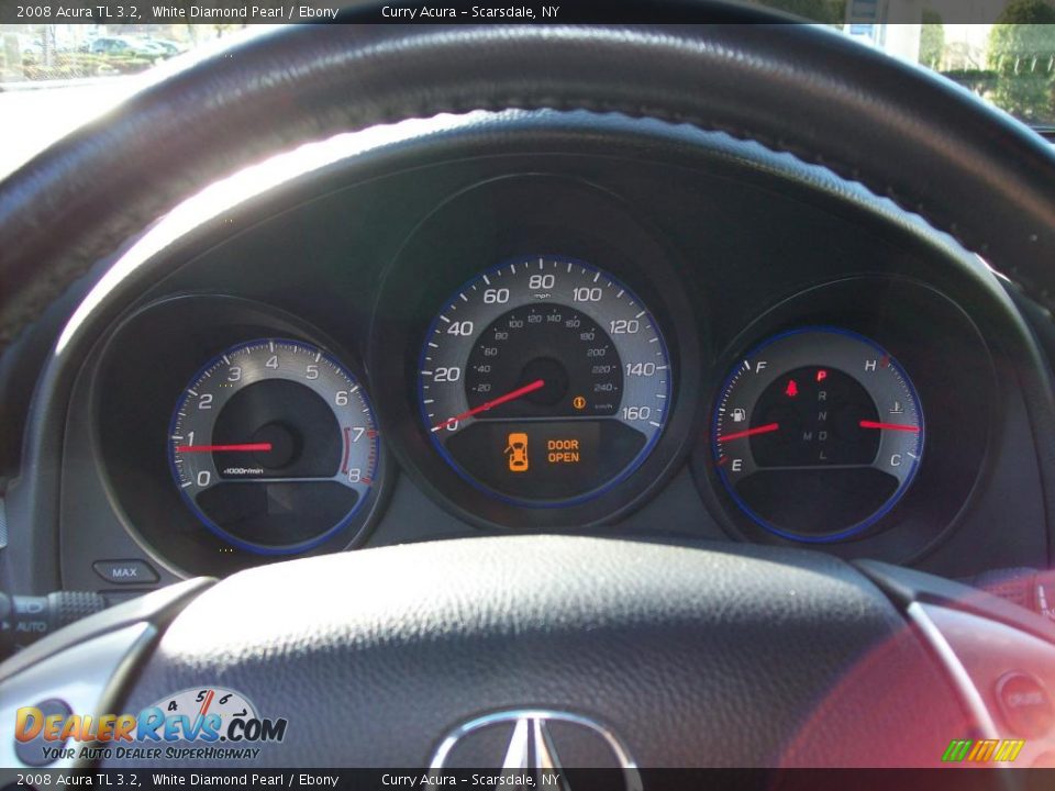2008 Acura TL 3.2 White Diamond Pearl / Ebony Photo #16