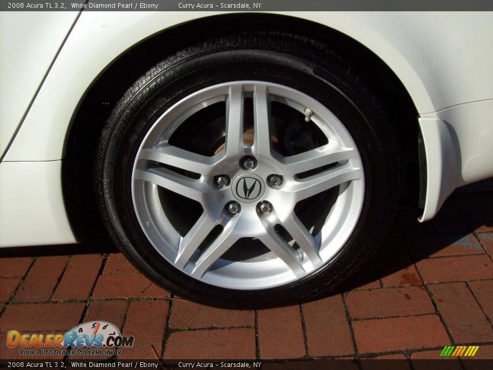 2008 Acura TL 3.2 White Diamond Pearl / Ebony Photo #20
