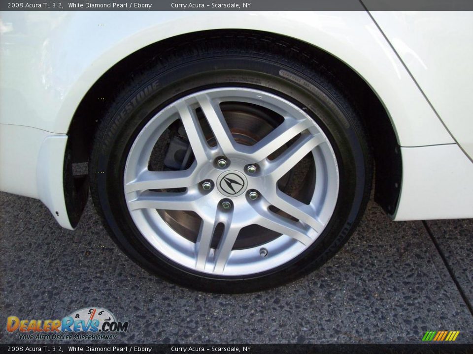 2008 Acura TL 3.2 White Diamond Pearl / Ebony Photo #21