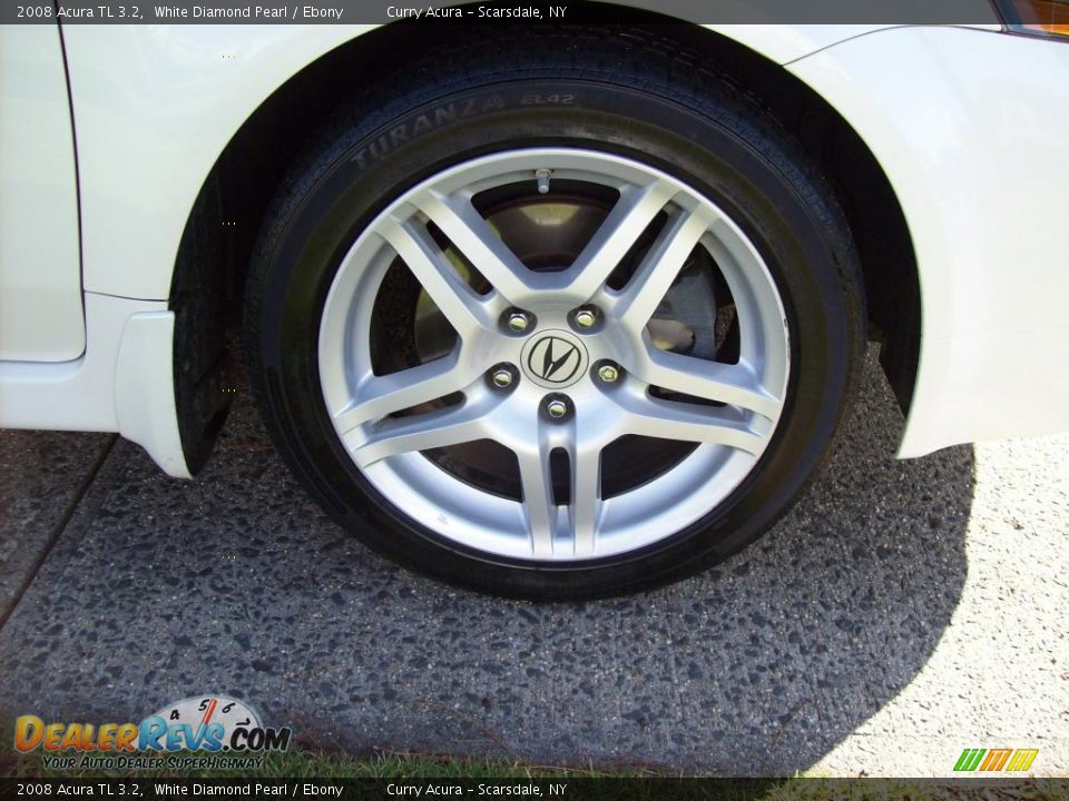2008 Acura TL 3.2 White Diamond Pearl / Ebony Photo #22