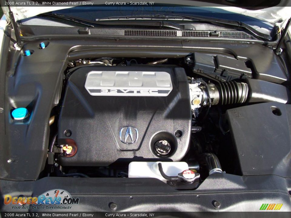2008 Acura TL 3.2 White Diamond Pearl / Ebony Photo #24