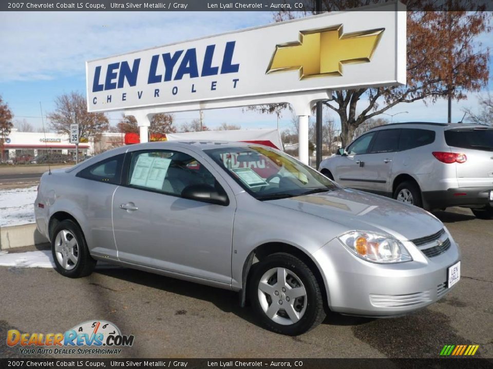 2007 Chevrolet Cobalt LS Coupe Ultra Silver Metallic / Gray Photo #1